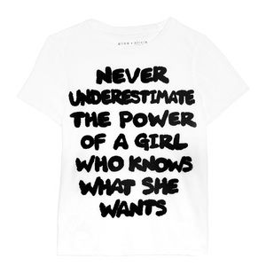 Alice + Olivia // Never Underestimate graphic tee